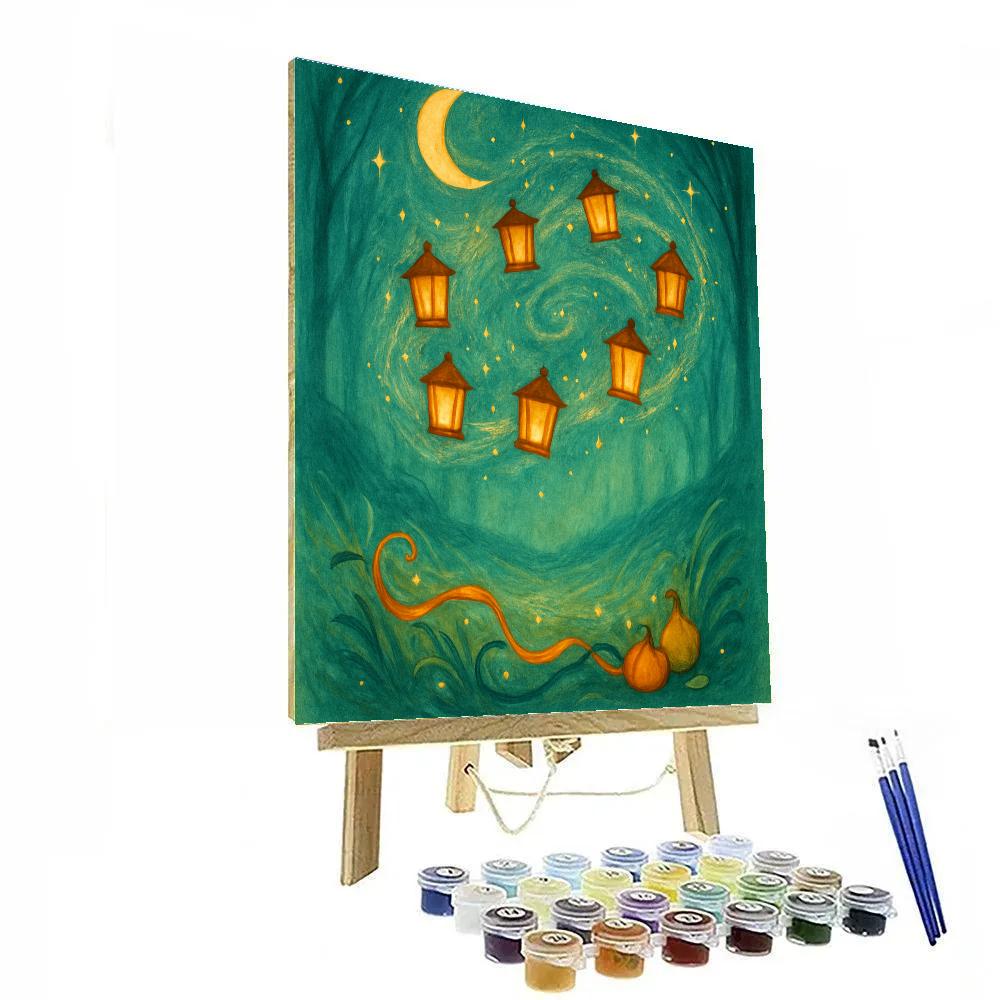 Echoing Hollow Lantern Dance paint by color