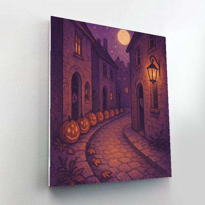 Pumpkin Lantern Alley Bend Paint by numbers kits