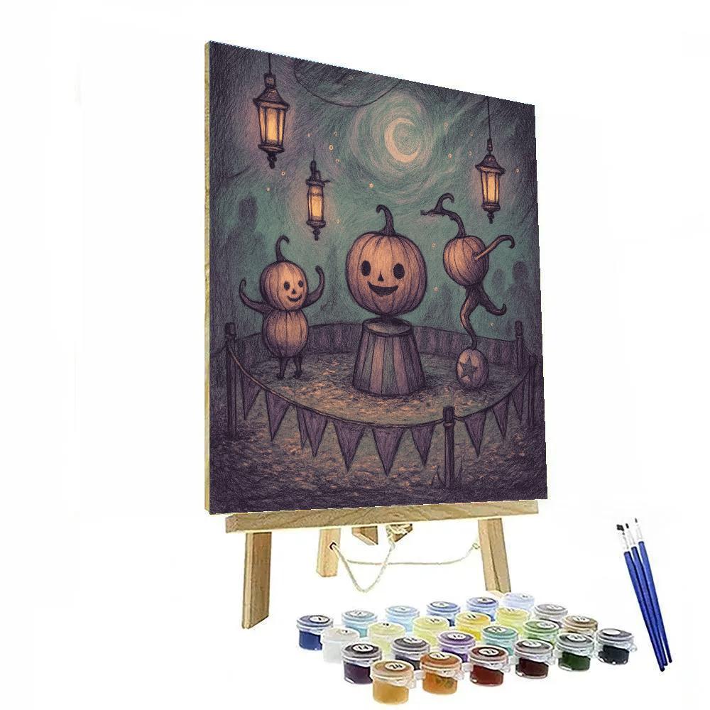 Foglit Pumpkin Circus Paint by numbers kits