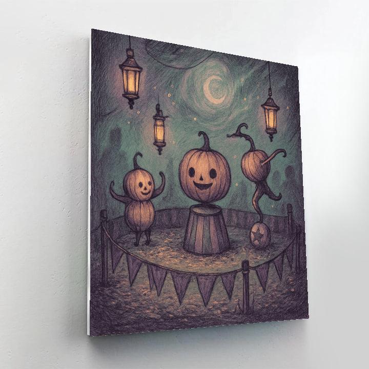Foglit Pumpkin Circus Paint by numbers kits