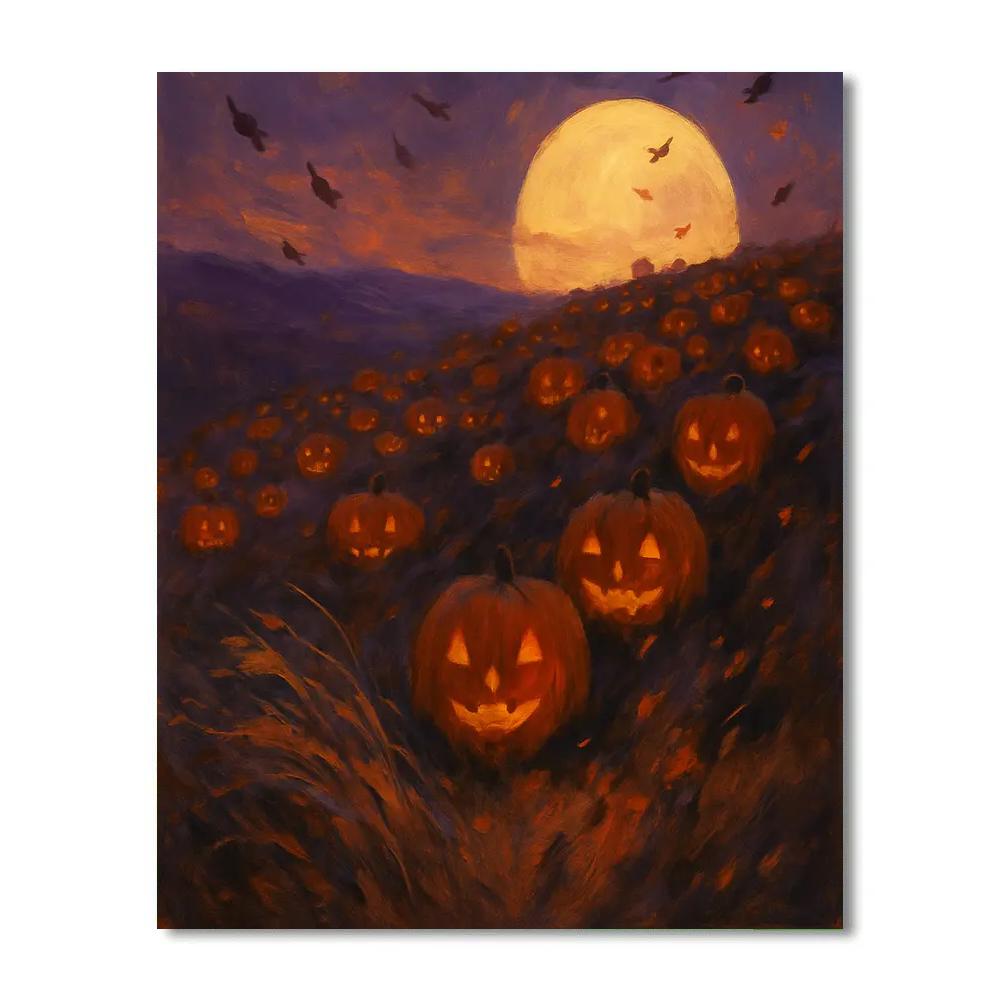 Ridge Of Silent Pumpkins Numbered painting kits