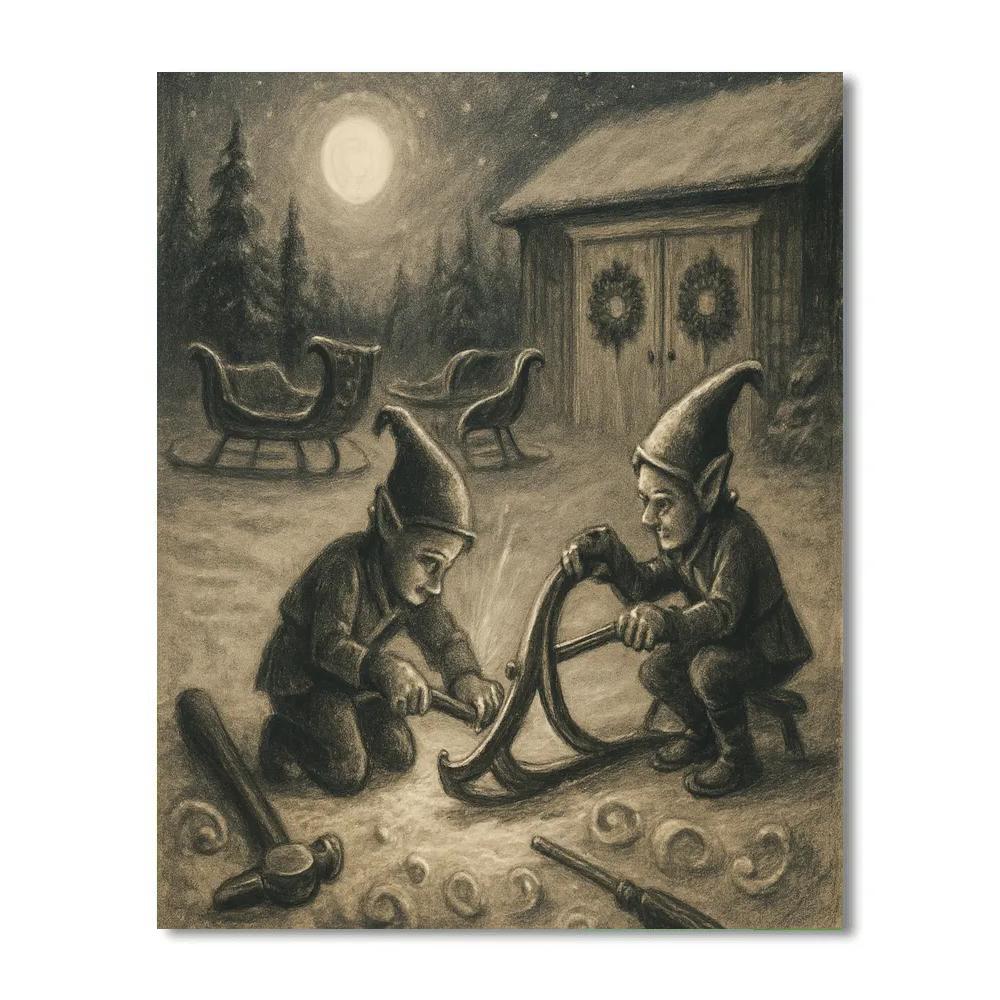 Moonbeam Sleigh Repair Yard paint by color