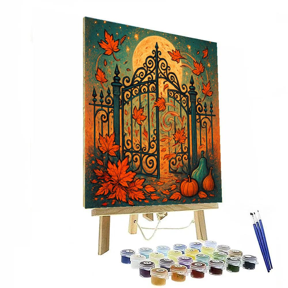 Hollow Gate Of Ember Leaves Paint by numbers kits