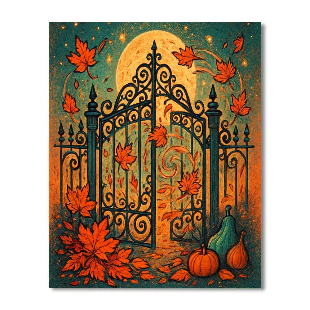 Hollow Gate Of Ember Leaves Paint by numbers kits