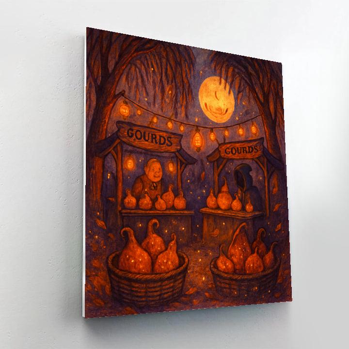 Willow Hollow Lantern Market Numbered painting kits