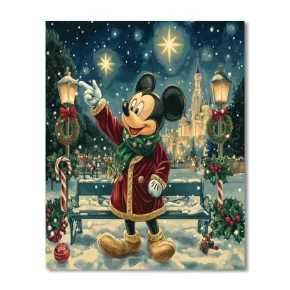 Mickeys North Star Carol DIY paint by numbers