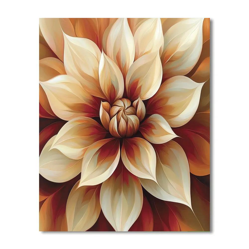 Georgia OKeeffe Inspired Desert Orchid Numbered painting kits