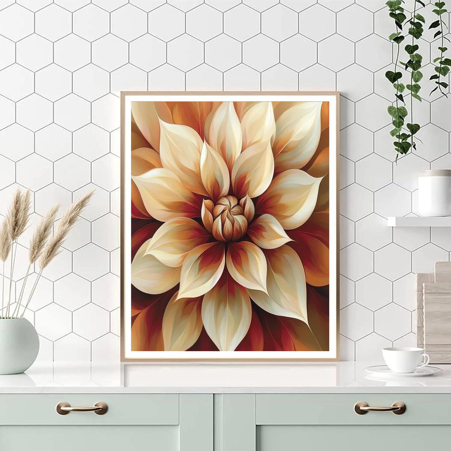 Georgia OKeeffe Inspired Desert Orchid Numbered painting kits