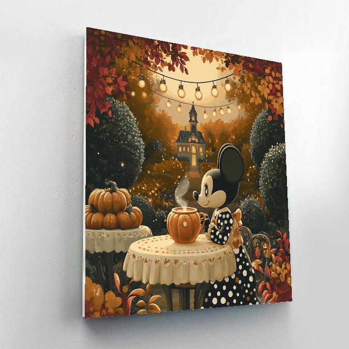 Pumpkin Tea With Minnie painting number kit
