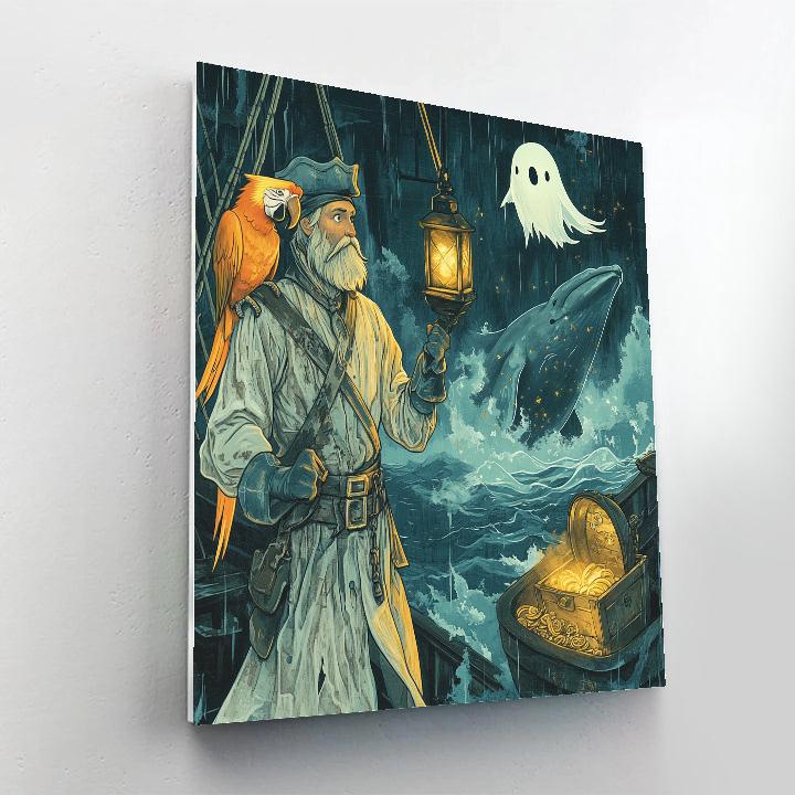 Ghoulish Pirate Goofy Paint by numbers kits