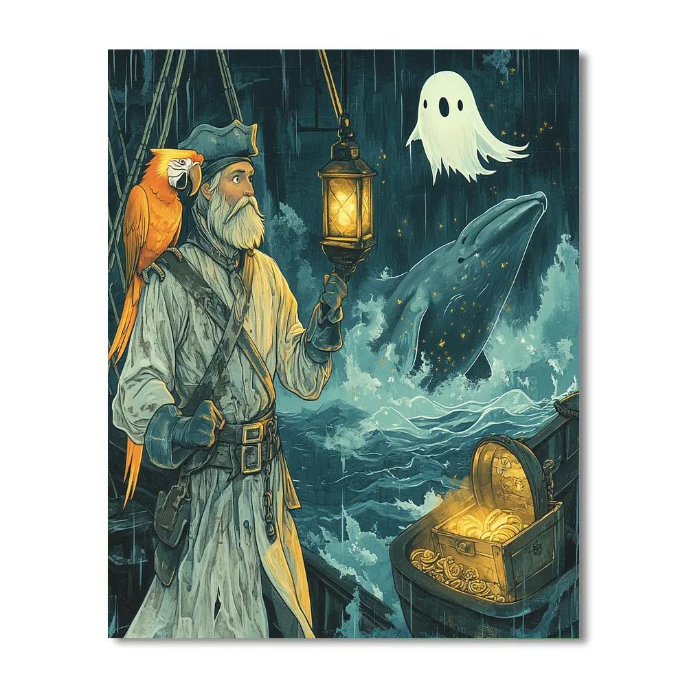 Ghoulish Pirate Goofy Paint by numbers kits