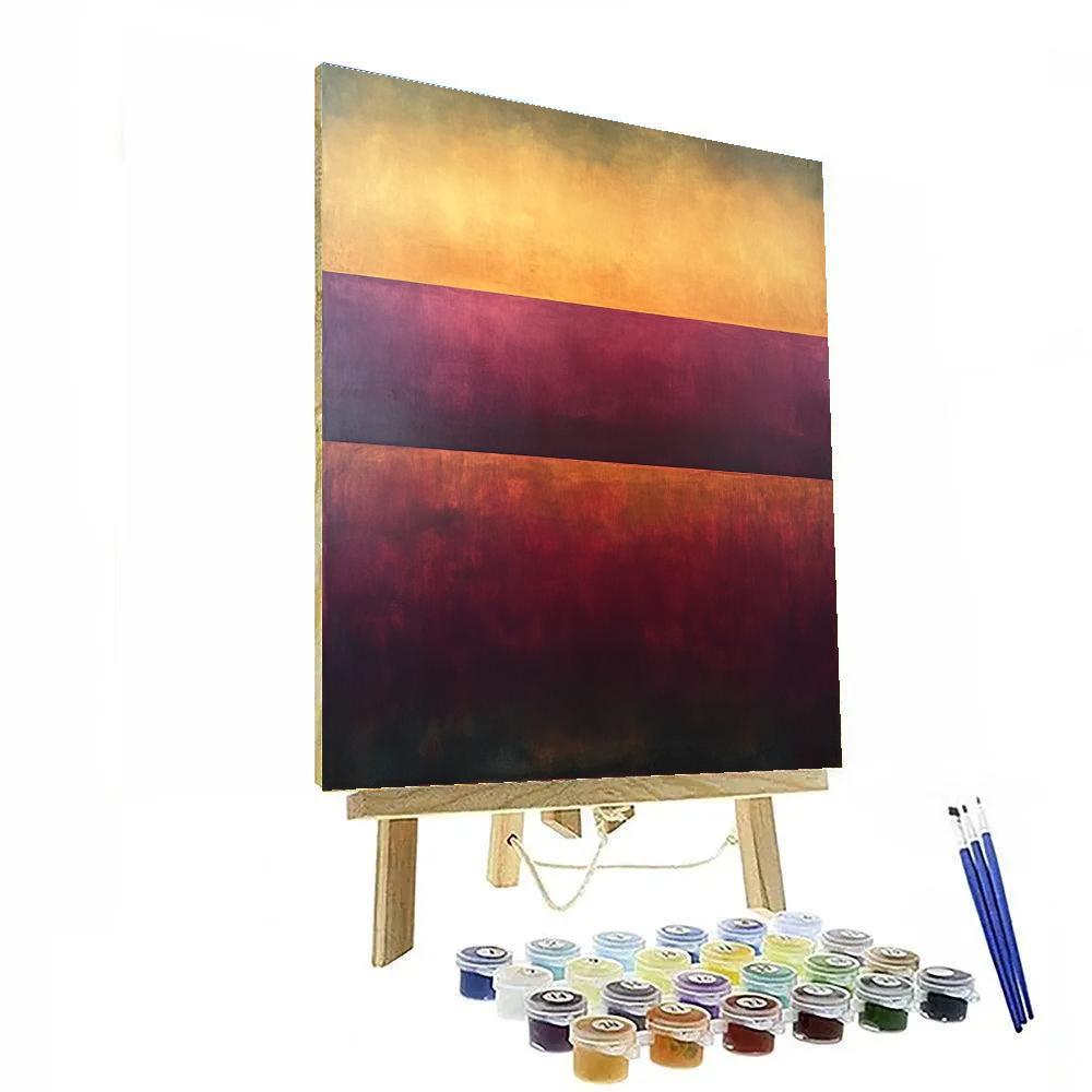 Rothko Inspired Sunset Color Field Paint by numbers kits