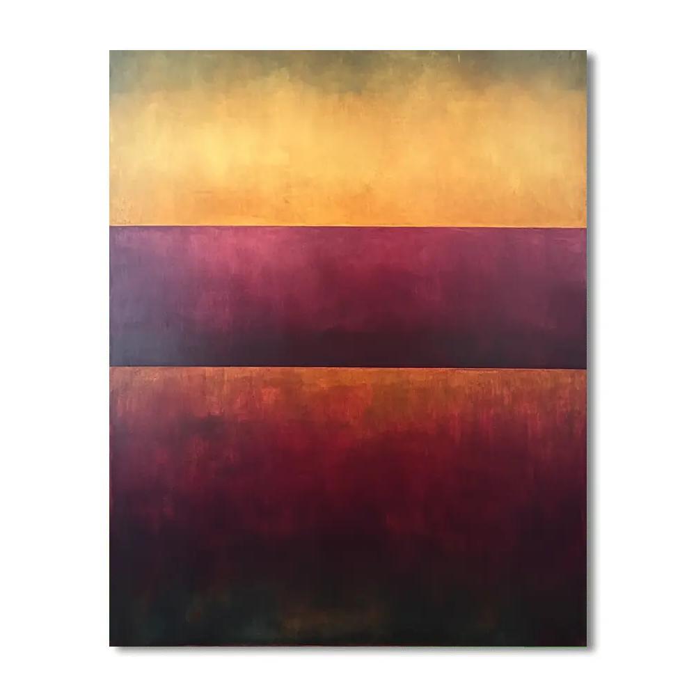 Rothko Inspired Sunset Color Field Paint by numbers kits
