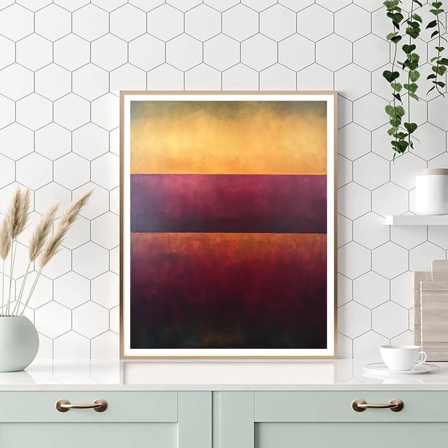 Rothko Inspired Sunset Color Field Paint by numbers kits
