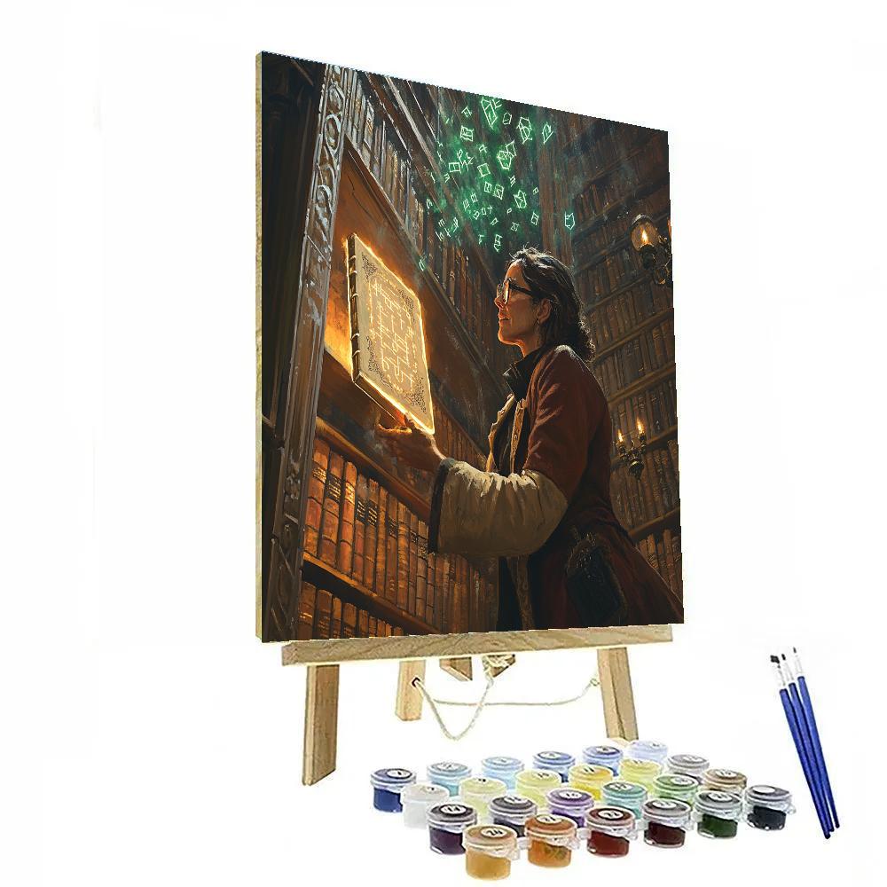 Cursed Library Of Haunted Tomes painting number kit