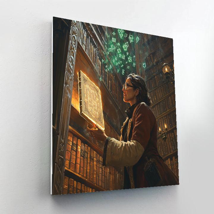 Cursed Library Of Haunted Tomes painting number kit