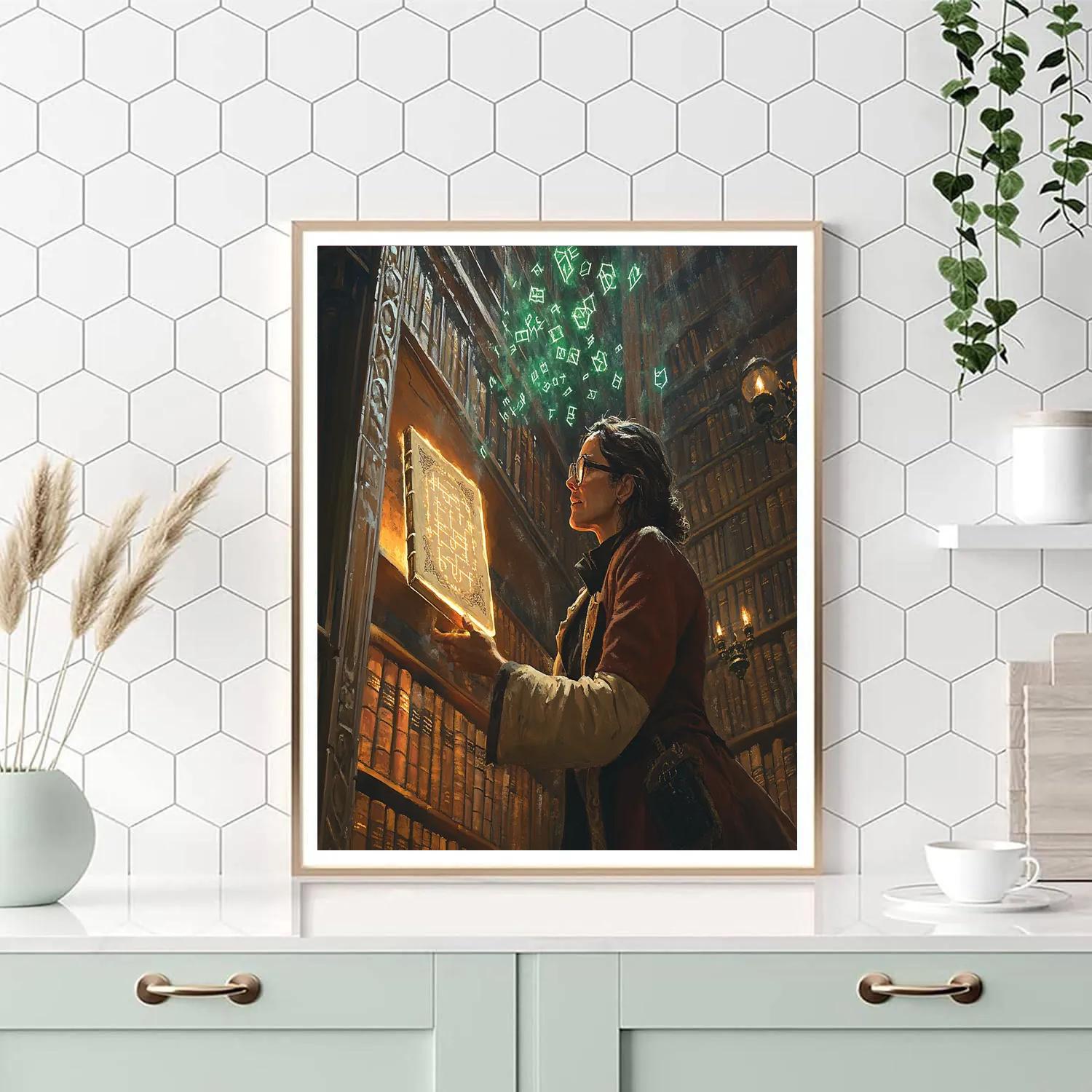 Cursed Library Of Haunted Tomes painting number kit
