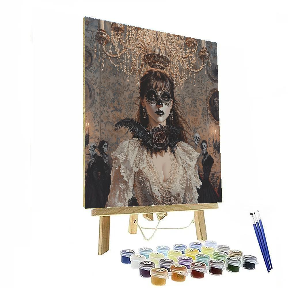 Victorian Masquerade Spooky Ball Painting by numbers kit