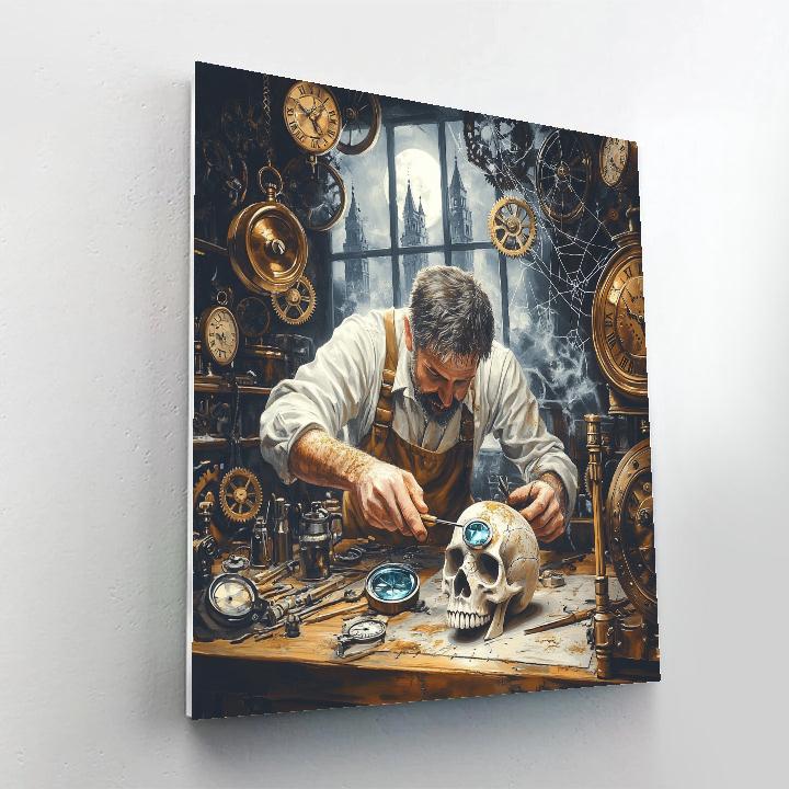 Haunted Clockmaker Of The Hollow painting number kit