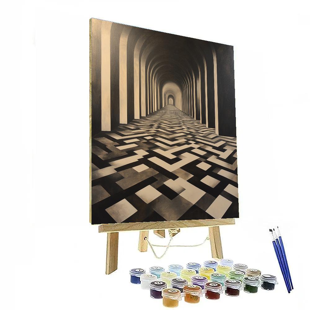 M.C. Escher Inspired Infinity Tessellation paint by color