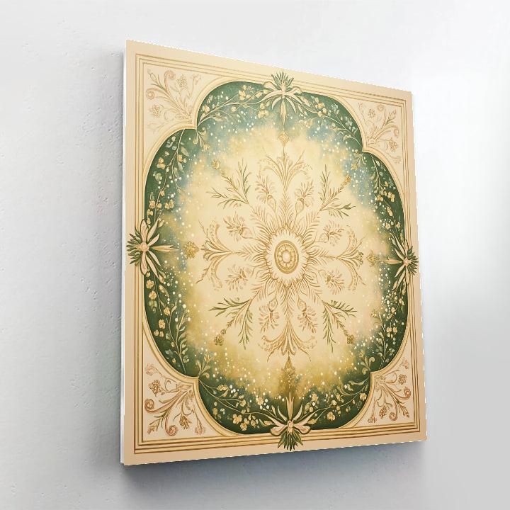 Alphonse Mucha Inspired Celestial Botanical Mandala Paint by numbers kits