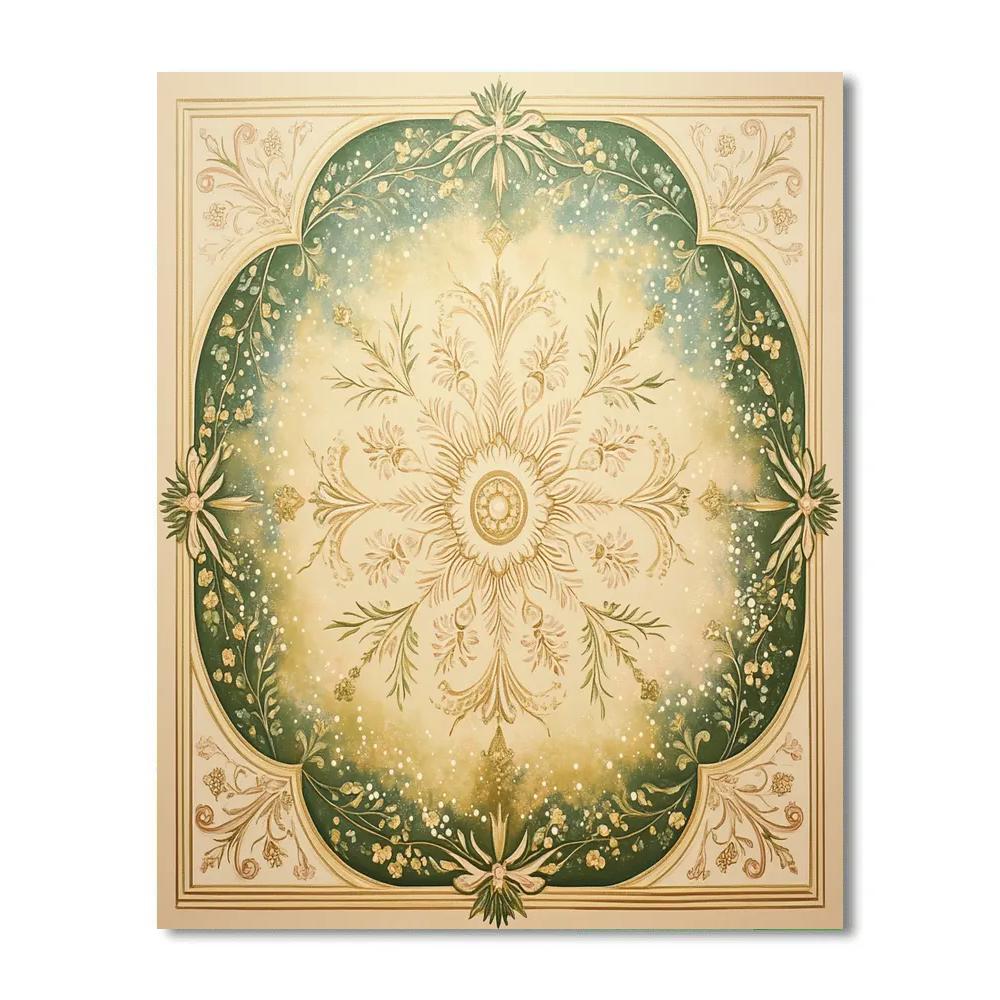 Alphonse Mucha Inspired Celestial Botanical Mandala Paint by numbers kits