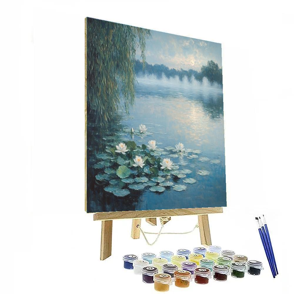 Monet Inspired Misty Lake paint by color