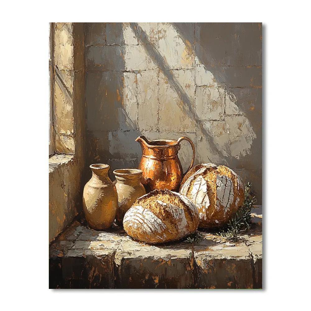 Diego Velázquez Inspired Bodegón With Earthenware Vessels paint by color