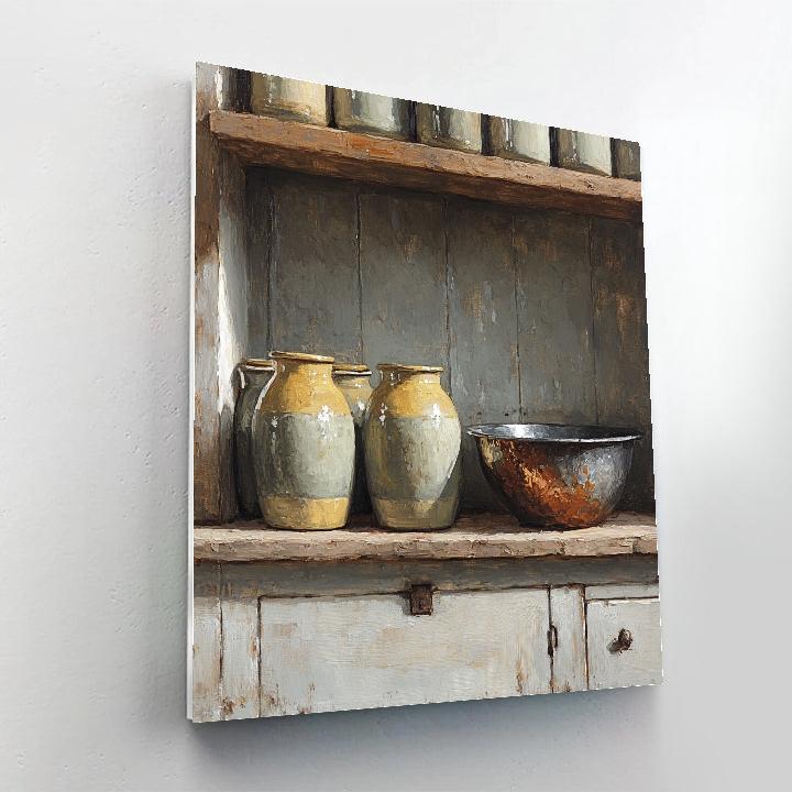 Diego Velázquez Inspired Ceramic Water Jars Arrangement Paint by numbers art