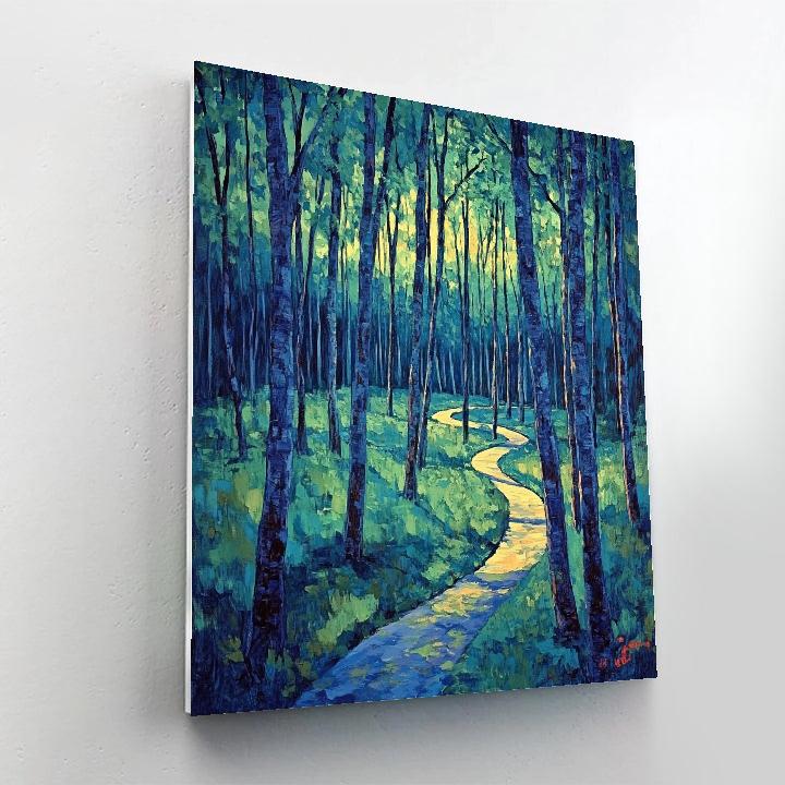 Edvard Munch Inspired Pulsating Forest Paint by numbers kits