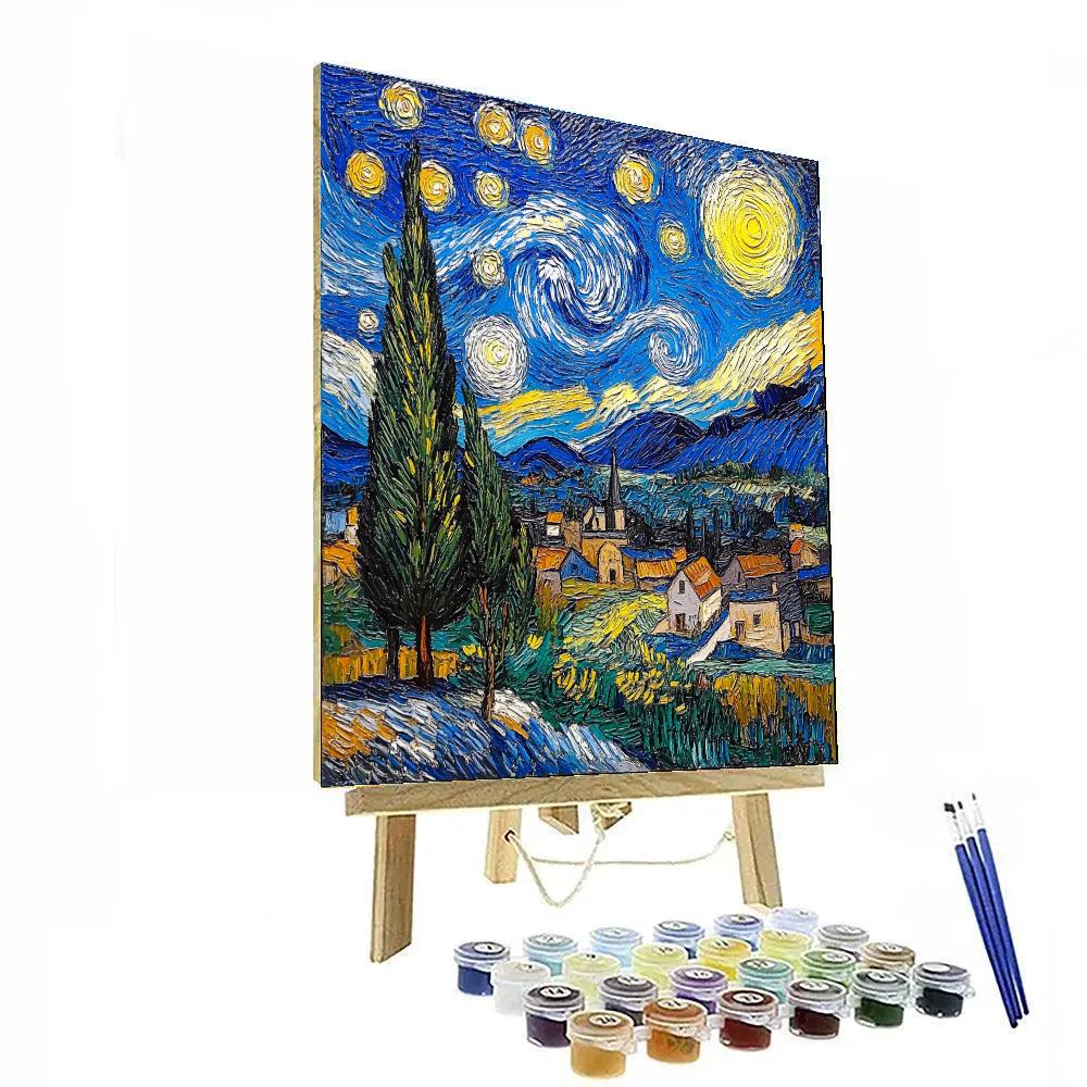 Van Gogh Inspired Celestial Odyssey Numbered painting kits
