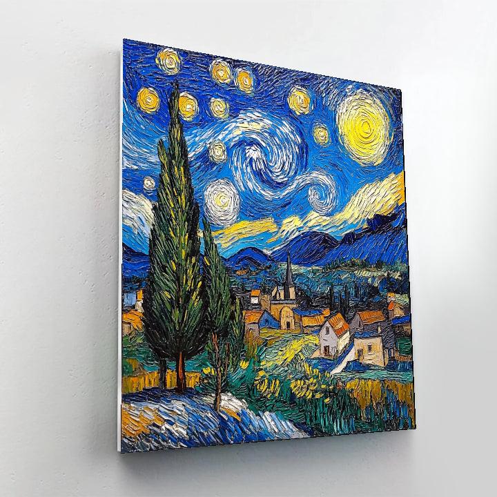 Van Gogh Inspired Celestial Odyssey Numbered painting kits