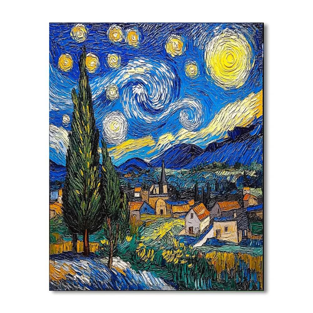 Van Gogh Inspired Celestial Odyssey Numbered painting kits
