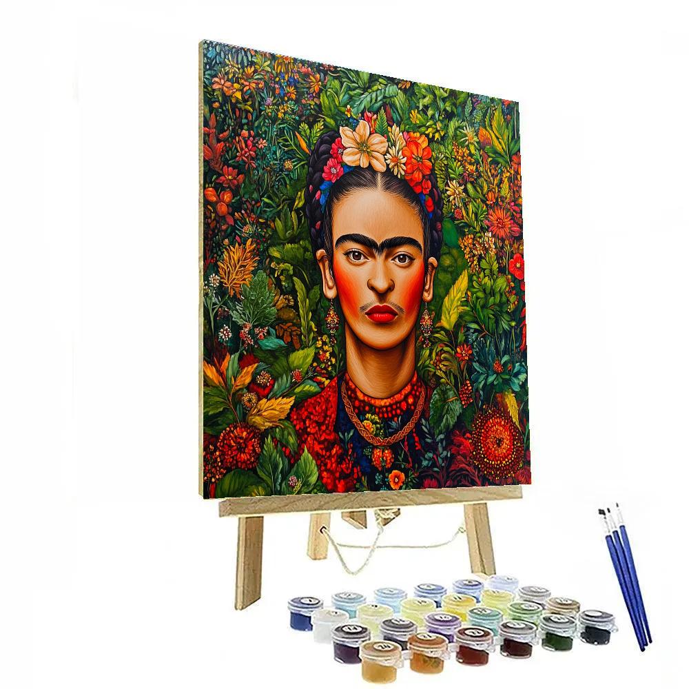 Frida Kahlo Inspired Heartfelt Reverie Numbered painting kits