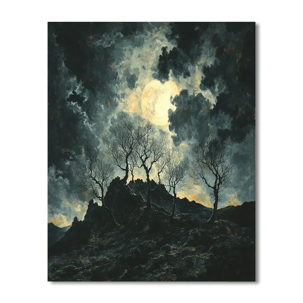 Francisco Goya Inspired Midnight Barren Ridge Numbered painting kits