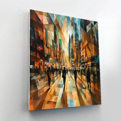 Picasso Inspired Urban Geometry paint by number