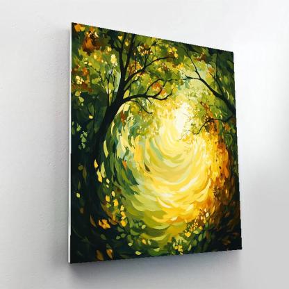 Emily Carr Inspired Whimsical Forest Canopy painting number kit