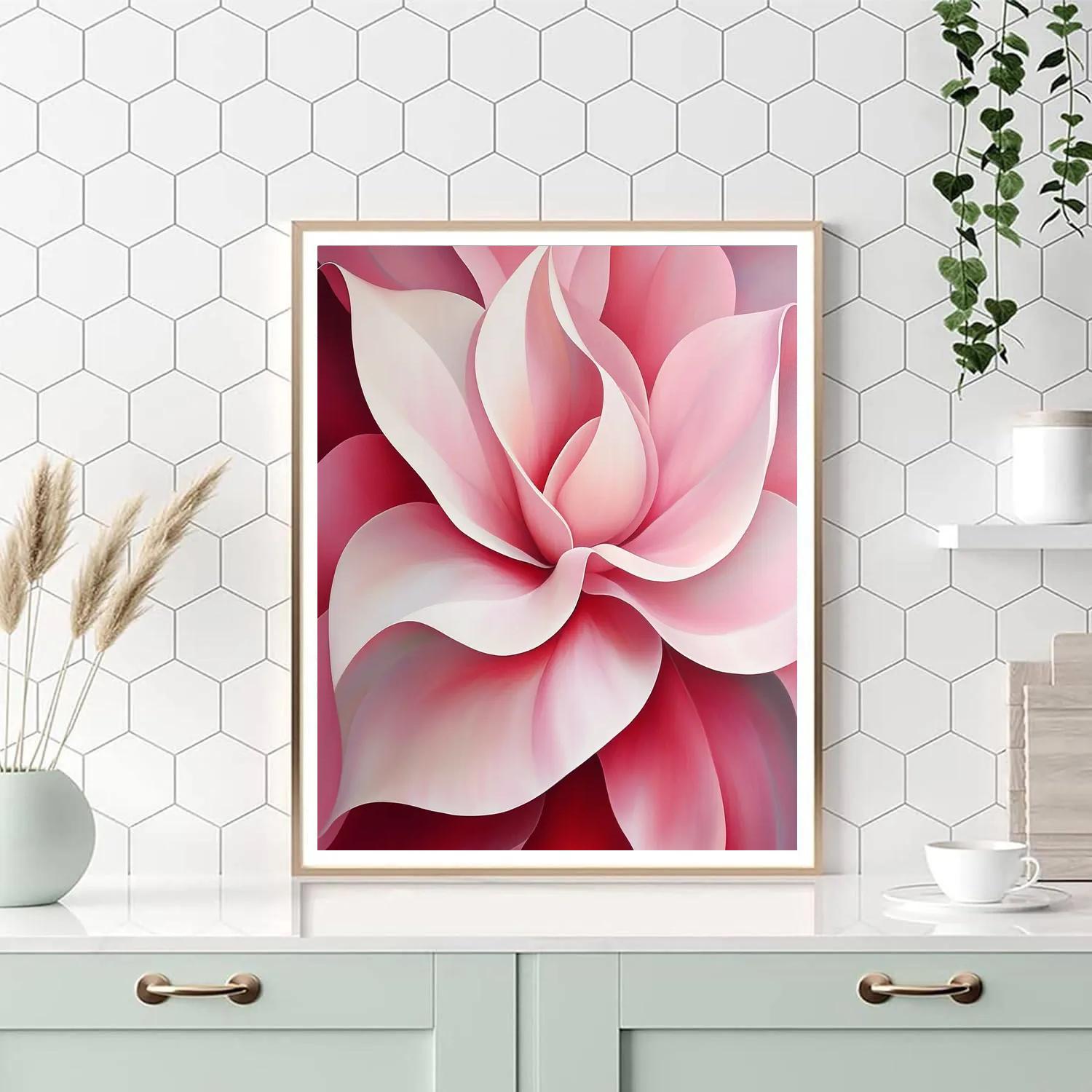 Georgia OKeeffe Inspired Floral Whisper Painting by numbers kit