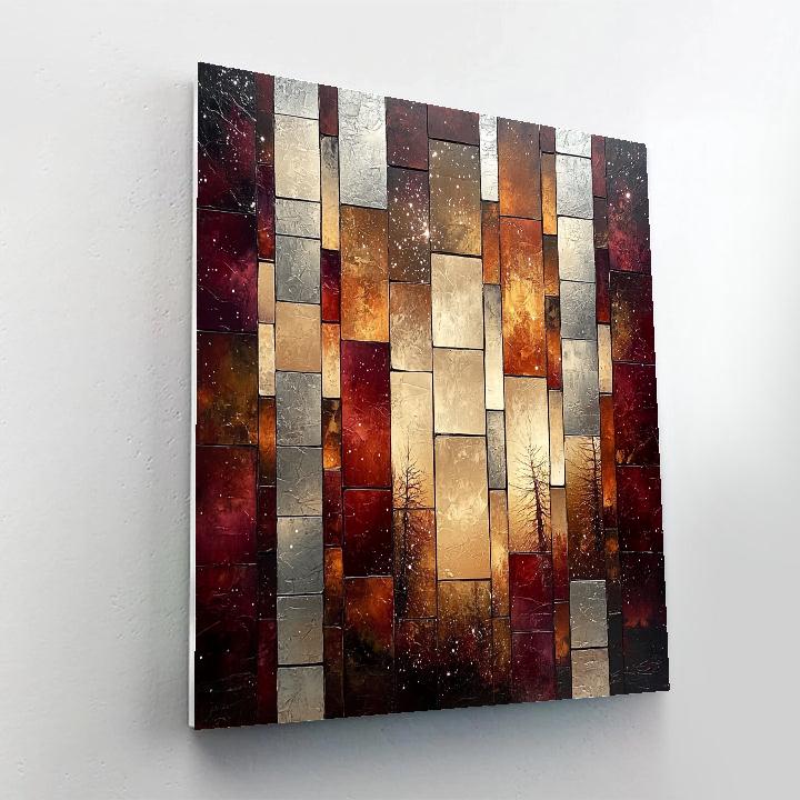 Jean-Paul Riopelle Inspired Mosaic Autumn Constellation Numbered painting kits