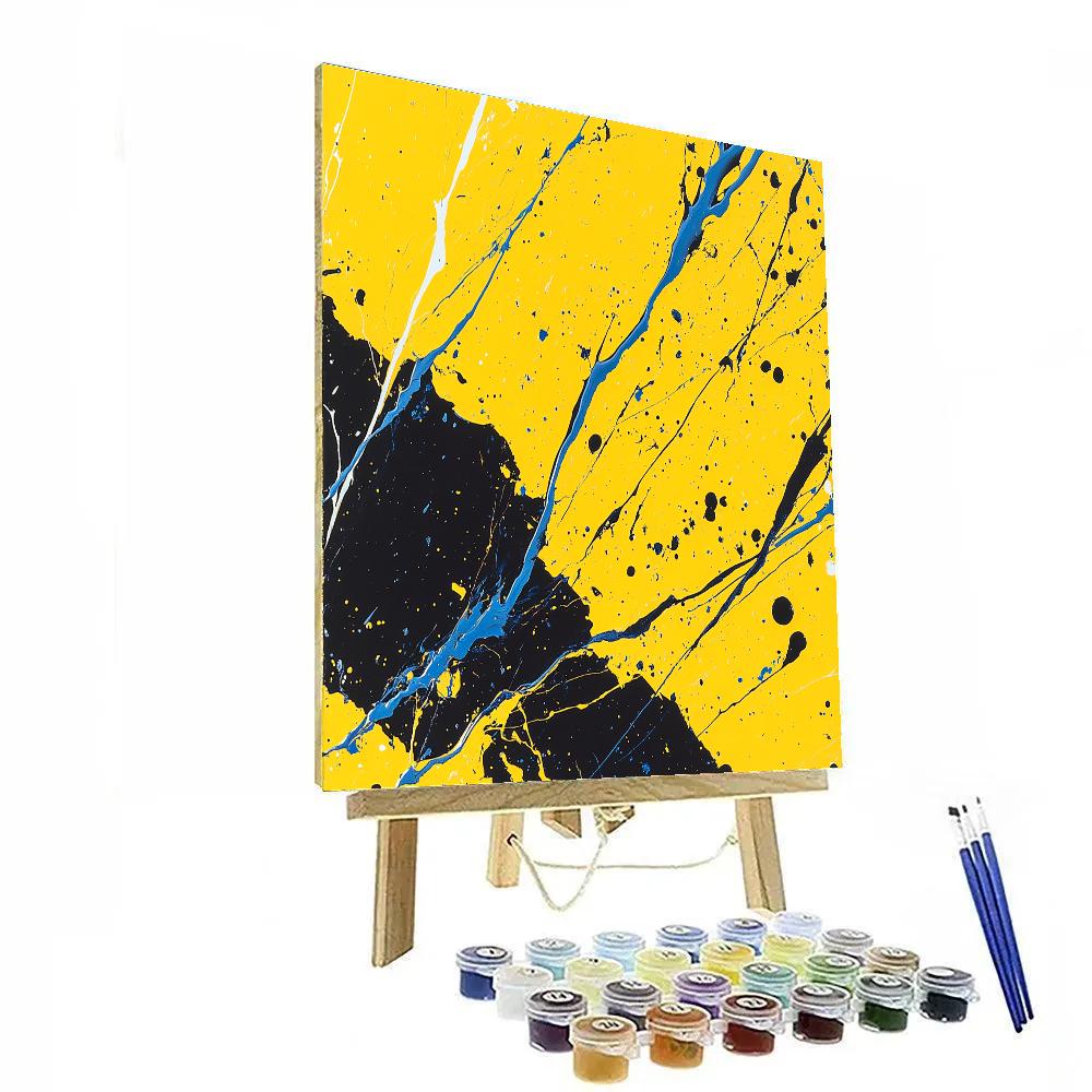 Jackson Pollock Inspired Electric Storm Dance Paint by numbers kits
