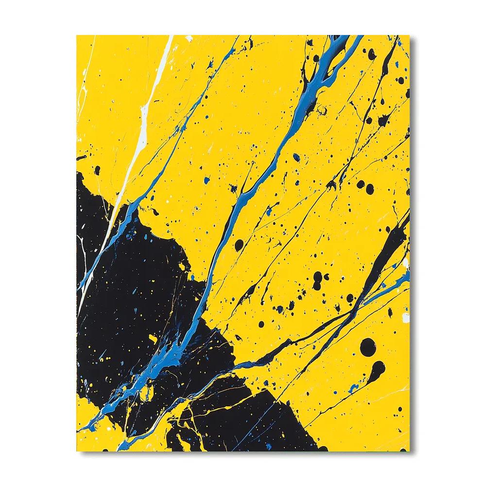 Jackson Pollock Inspired Electric Storm Dance Paint by numbers kits