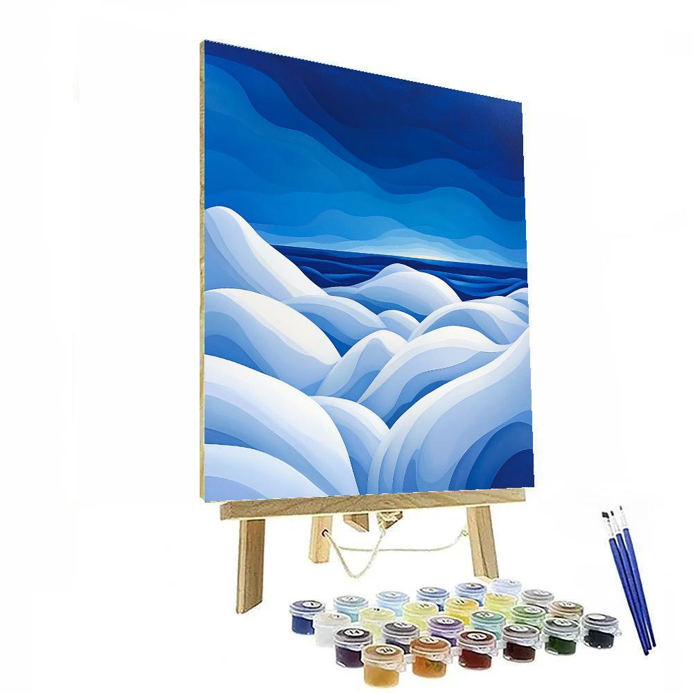 Lawren Harris Inspired Monumental Snowdrift Horizon Number painting