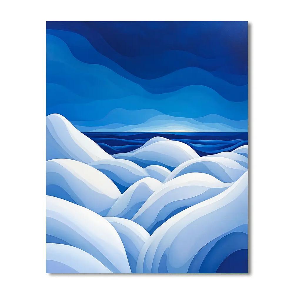 Lawren Harris Inspired Monumental Snowdrift Horizon Number painting