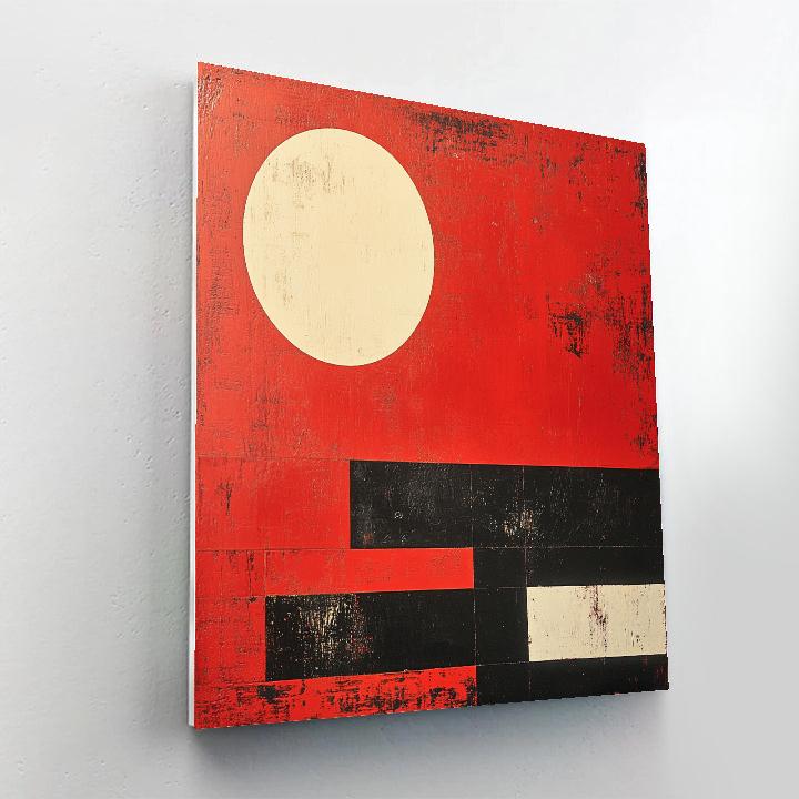 Kazimir Malevich Inspired Red Silence Paint by numbers art