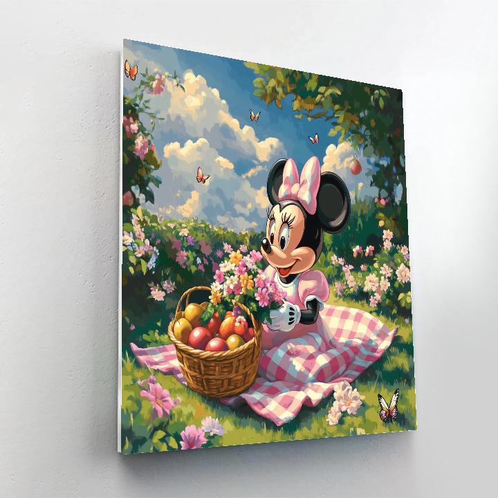 Minnie Mouse Picnic Delight Disney Inspired painting number kit