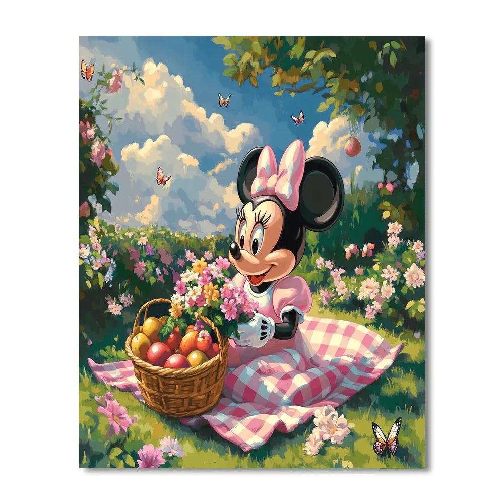 Minnie Mouse Picnic Delight Disney Inspired painting number kit