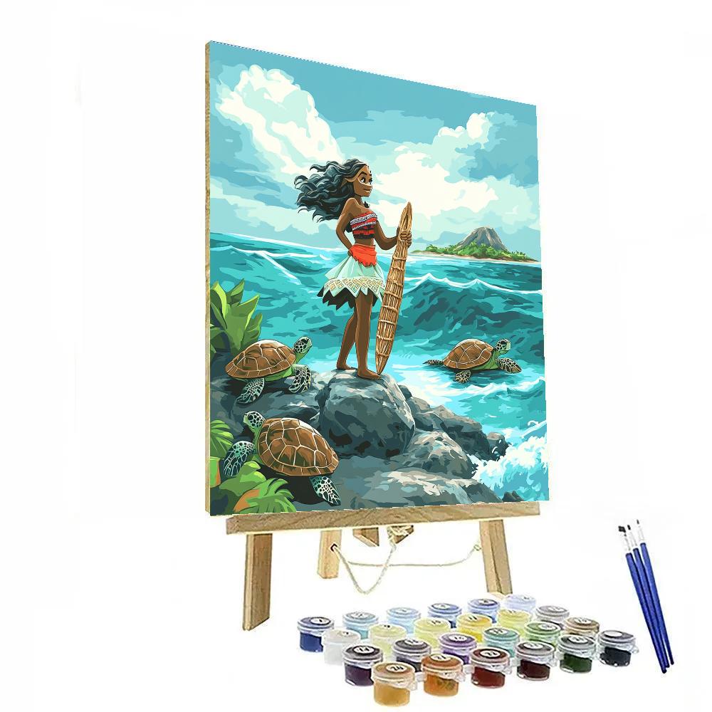Moana Ocean Quest Disney Inspired Painting by numbers kit