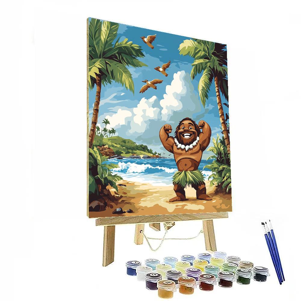 Maui Island Smile Disney Inspired Paint by numbers art