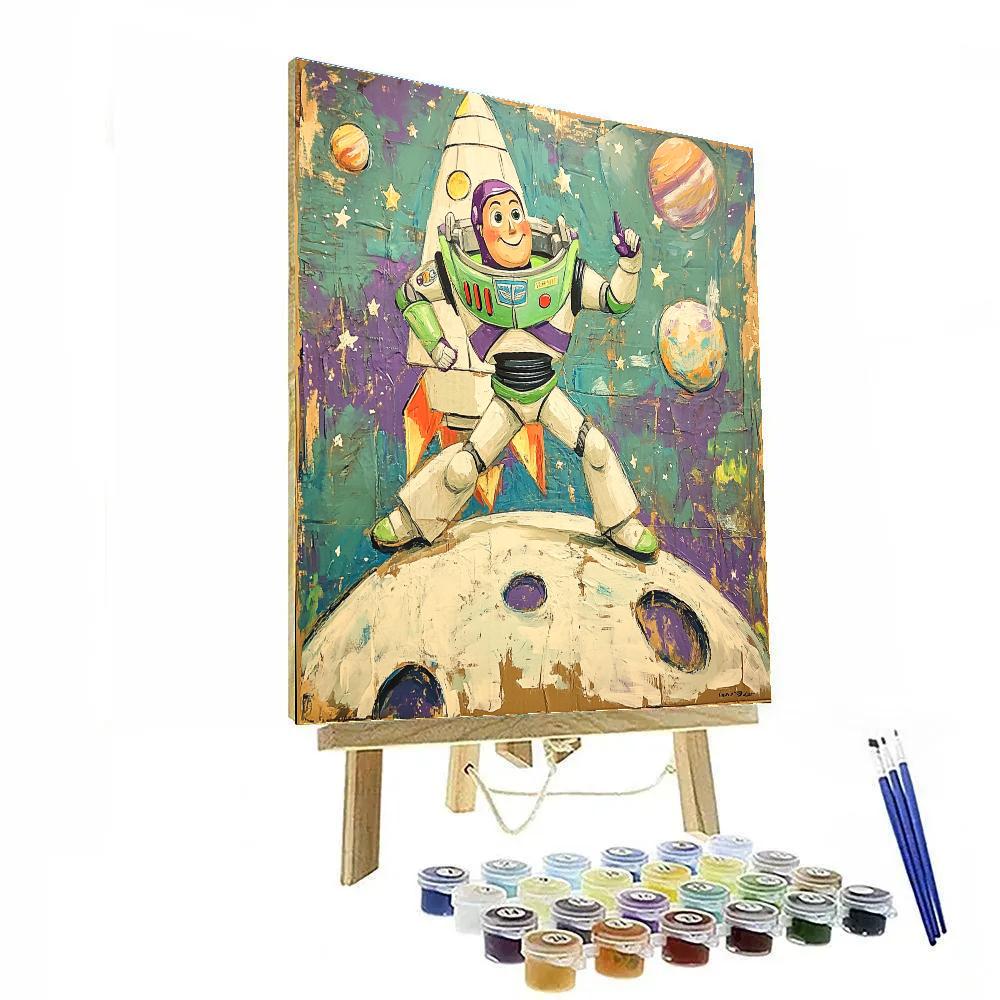 Buzz Lightyear Star Patrol Disney Inspired Painting by numbers kit