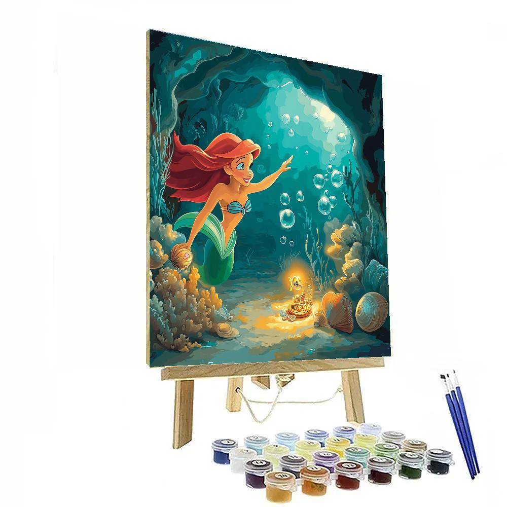 Ariel Treasure Grotto Disney Inspired Paint by numbers kits